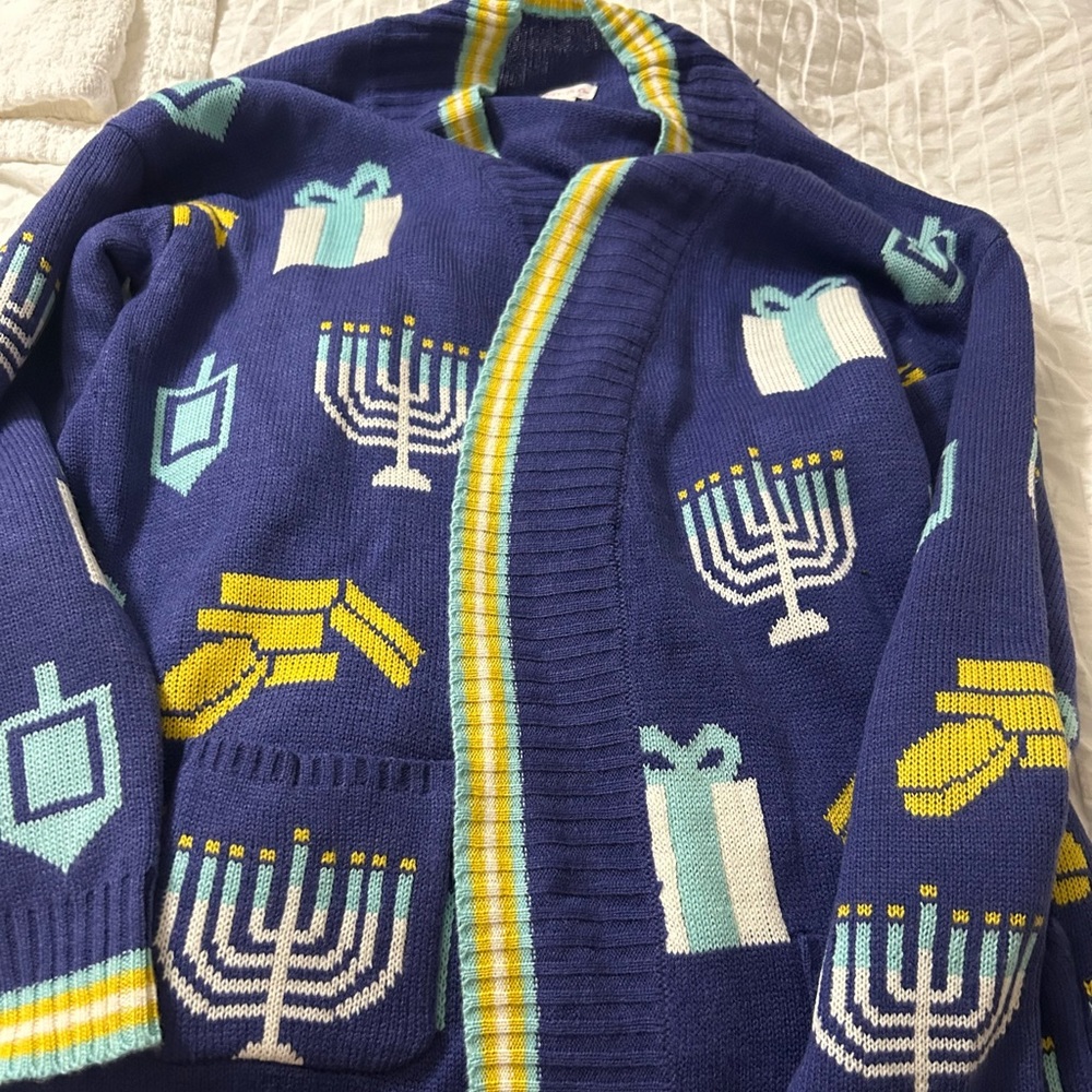 Xhilaration xl Hanukkah ugly sweater cardigan. Worn once